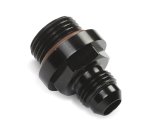 Earl's Performance AN to Straight Cut O-Ring Fittings AT991958ERL Fitting, Adapter, Cut, Straight, Aluminum, Black Anodized, -8 AN, -8 AN, Each thumbnail 1