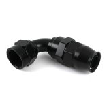 Earl's Performance UltraPro Hose Ends 629112ERL Ends, UltraPro, Reusable Swivel, 90 degree, -12 AN Size, Aluminum, Black Anodized, Each thumbnail 1