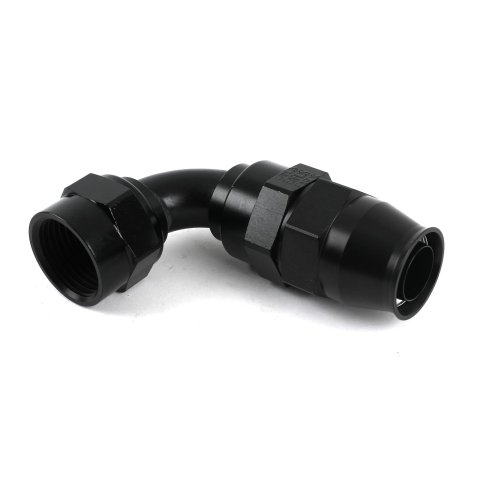Earl's Performance UltraPro Hose Ends 629112ERL Ends, UltraPro, Reusable Swivel, 90 degree, -12 AN Size, Aluminum, Black Anodized, Each
