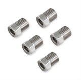 Earl's Performance Hardline Tube Nuts 00033ERL Nuts, Inverted Flare, 3/16 in. Tube, Stainless Steel, Natural, Set of 5 thumbnail 1