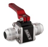Earl's Performance UltraPro Ball Valves 230512ERL Valve, -12 AN Male to -12 AN Male, Aluminum, Black/Clear Anodized, Each thumbnail 1