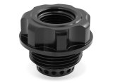 Earl's Performance Vented Oil Fill Caps 3434120ERL Cap, Vented, Screw-In, Plain, Round, Black Anodized, Billet Aluminum, LS, Each thumbnail 4