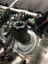 Earl's Performance Vented Oil Fill Caps 3434120ERL Cap, Vented, Screw-In, Plain, Round, Black Anodized, Billet Aluminum, LS, Each thumbnail 7