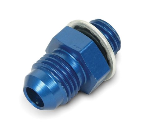 Earl's Performance Carburetor Inlet Fittings 991944ERL Fitting, Inlet, -6 AN Male to 12mm x 1.5 Male, Aluminum, Blue, Each thumbnail 2