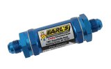 Earl's Performance Inline 35 Microns Fuel Filter with -6 AN Inlet Size 230106ERL Filter, Mount, Blue, Microns, Male Inlet/Outlet, Each thumbnail 1