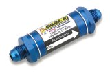 Earl's Performance Inline 35 Microns Fuel Filter with -6 AN Inlet Size 230106ERL Filter, Mount, Blue, Microns, Male Inlet/Outlet, Each thumbnail 4
