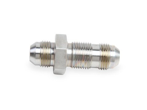 Earl's Performance Bulkhead Adapter Fittings SS983208ERL Fittings, Adapter, Straight, -8 AN Male Threads, Stainless Steel, Natural, Each thumbnail 1