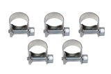 Earl's Performance Vapor Guard Hose Clamps 750006ERL Clamps, Guard, Compression Style, Screw-type Clamps, Stainless Steel, Natural, 0.375 in. O.D., Set of 5 thumbnail 2