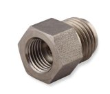 Earl's Performance Hardline Adapters 00115ERL Fitting, Reducer, Inverted Flare to Inverted Flare, Straight, Stainless Steel, Natural, 1/2-20 in. Inverted Flare, 3/8-24 in. Inverted Flare, Each thumbnail 3