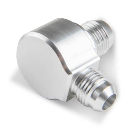 Earl's Performance Brake Booster Check Valves 252006ERL Valve, Aluminum, Clear Anodized, -6 AN, Hose Barb, Each