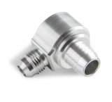 Earl's Performance Brake Booster Check Valves 252006ERL Valve, Aluminum, Clear Anodized, -6 AN, Hose Barb, Each thumbnail 2