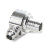 Earl's Performance Brake Booster Check Valves 252006ERL Valve, Aluminum, Clear Anodized, -6 AN, Hose Barb, Each thumbnail 4