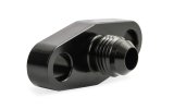 Earl's Performance Turbocharger Oil Flange Fittings GT0003ERL Component, Supply Fitting, Black Anodized, Aluminum, -6 AN Male Threads, Fits T-40, Each thumbnail 2