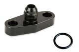 Earl's Performance Turbocharger Oil Flange Fittings GT0003ERL Component, Supply Fitting, Black Anodized, Aluminum, -6 AN Male Threads, Fits T-40, Each thumbnail 7