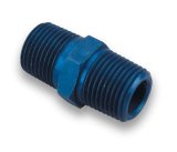 Earl's Performance Couplers 991101ERL Fitting, Coupler, Union, NPT to NPT, Straight, Aluminum, Blue Anodized, 1/8 in. NPT, 1/8 in. NPT, Each thumbnail 3