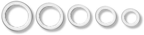 Earl's Performance Crush Washers 177004ERL Washers, -4 AN, Aluminum, Set of 10