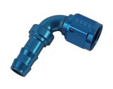 Earl's Performance Super Stock Hose Ends 709109ERL Fitting, End, Stock, 90 Degree, -8 AN to Female -8 AN, Aluminum, Blue, Each thumbnail 1