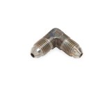 Earl's Performance Couplers SS982103ERL Fitting, Coupler, Union, AN to AN, 90 Degree, Stainless Steel, Natural, -3 AN, -3 AN, Each thumbnail 1