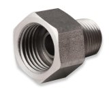 Earl's Performance Hardline Adapters 02052ERL Fitting, Adapter, Inverted Flare to NPT, Straight, Stainless Steel, Natural, 1/2-20 in., 1/8 in. NPT, Each thumbnail 2