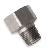 Earl's Performance Hardline Adapters 02052ERL Fitting, Adapter, Inverted Flare to NPT, Straight, Stainless Steel, Natural, 1/2-20 in., 1/8 in. NPT, Each thumbnail 4