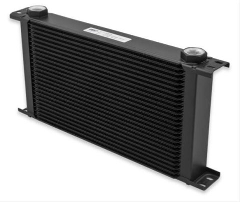 Earl's Performance UltraPro Oil Coolers 825ERL Fluid Coolers, UltraPro, 25-Row, Stacked Plate, 7.60 in. Height, Aluminum, Black, -10 AN O-Ring Female Ports, Engine Oil, Each thumbnail 4