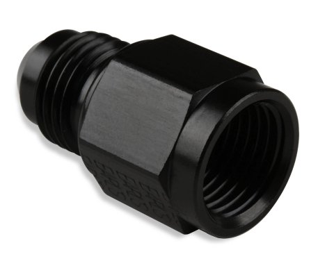 Earl's Performance Couplers 995188ERL Fitting, Coupler, Union, AN to AN, Straight, Aluminum, Black Anodized, -8 AN, -8 AN, Each