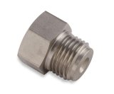 Earl's Performance Hardline Adapters 00113ERL Fittings and Adapters, Adapters, Straight, Stainless, Natural, 1/2 in.-20 Inverted Flare Female, 9/16 in.-18 Inverted Flare Male, Each thumbnail 5