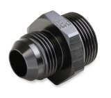 Earl's Performance AN to Straight Cut O-Ring Fittings AT985612ERL Fitting, Adapter, Cut, Straight, Aluminum, Black Anodized, -6 AN, -12 AN, Each thumbnail 3