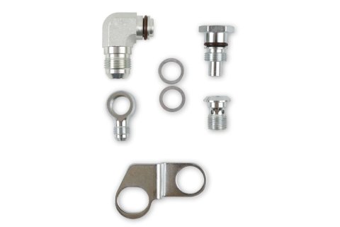 Earl's Performance Power Steering Adapter Fittings PS0003ERL Fittings, Includes Four Fittings, Two Washers, Bracket, Kit thumbnail 3