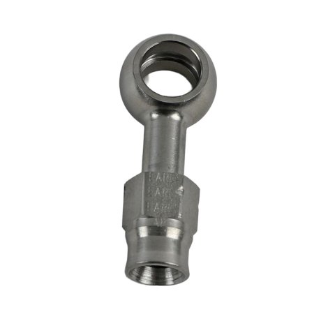 Earl's Performance Speed-Seal Hose Ends 600793ERL Fitting, End, Speed-Seal, Straight, -3 AN Hose, 10mm Banjo, Stainless Steel, Natural, Each