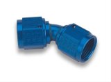 Earl's Performance Couplers 939216ERL Fitting, Coupler, Union, AN to AN, 45 Degree, Aluminum, Blue Anodized, -16 AN, -16 AN, Swivel, Each thumbnail 2