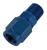 Earl's Performance AN to NPT Adapter Fittings 916103ERL Fitting, Adapter, NPT, Straight, Aluminum, Blue Anodized, -3 AN, 1/8 in. NPT, Swivel, Each thumbnail 2
