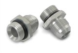 Earl's Performance AN to Straight Cut O-Ring Fittings 585110ERL Fitting, Adapter, Cut, Straight, Aluminum, Natural, -10 AN, -10 AN, Pair thumbnail 2