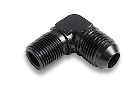 Earl's Performance AN to NPT Adapter Fittings AT982262ERL Fitting, Adapter, NPT, 90 Degree, Aluminum, Black Anodized, -6 AN, 1/8 in. NPT, Each thumbnail 3
