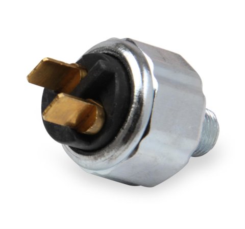 Earl's Performance Brake Light Switches 100186ERL Switch, Type, Fluid Pressure Activation, Momentary, Spade Terminal Type, Steel, Natural, Each thumbnail 1