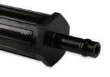 Earl's Performance Vapor Guard 30 Microns Fuel Filter with 0.313 in. Inlet Size 730155ERL Filter, Guard, Inline, 5/16 Inlet, Hose Barb, 5/16 Outlet, Hose Barb, Billet Aluminum, Black, 4.50 Overall Length, Each thumbnail 1