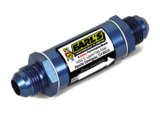 Earl's Performance Inline 85 Microns Fuel Filter with -6 AN Inlet Size 230206ERL Filter, Mount, Blue, Microns, Male Inlet/Outlet, Each thumbnail 1