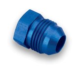 Earl's Performance Plugs 980610ERL Fitting, External Hex Head Flare Plug, -10 AN, Aluminum, Blue Anodized, Each thumbnail 3
