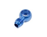 Earl's Performance Carburetor Inlet Fittings 977606ERL Fuel Fitting, Aluminum Adapter, 6 AN Male To 0.5625 in. Banjo, Blue Anodized, Each thumbnail 3