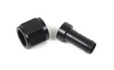 Earl's Performance Auto-Mate Hose Ends AT700112ERL Fitting, End, Auto-Mate, Straight, Aluminum, Black Anodized, -12 AN, Female, Each thumbnail 1