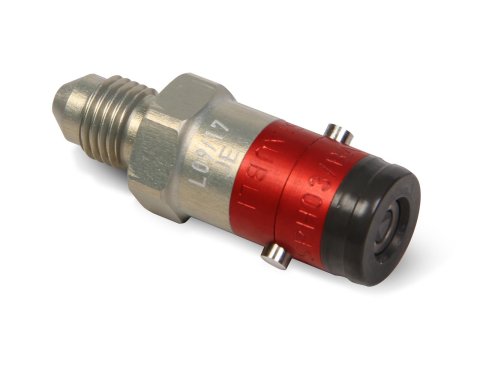 Earl's Performance Staubli SPH Twist Lock Dry Break Couplings JE270103ERL Quick Disconnect Fittings, Couplings, Male, Straight, 3/8 in.-24 Male Threads Adapter, -3 AN Hose End, Red, Each thumbnail 1