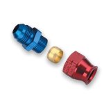 Earl's Performance Tube Adapter Fittings 165064ERL Fitting, Adapter, AN to Tubing, Straight, Aluminum, Red/Blue Anodized, -6 AN, 1/4 in., Each thumbnail 3