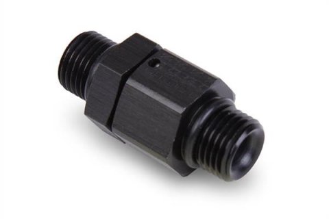 Earl's Performance AN Swivel Unions AT985206ERL Fitting, Coupler, Union, Straight Cut to Straight Cut, Straight, Aluminum, Black Anodized, -6 AN, -6 AN, Swivel, Each thumbnail 2