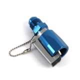 Earl's Performance Quick-Disconnect Fittings 991966ERL Fitting, Spring Lock to AN, Straight, Aluminum, Blue Anodized, -6 AN, 3/8 in., Each thumbnail 3