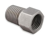 Earl's Performance Hardline Adapters 02054ERL Fittings and Adapters, Adapters, Straight, Stainless, Natural, 1/4 in. NPT Male NPT, 1/2 in.-20 Inverted Flare Female Inverted Flare, Each thumbnail 3