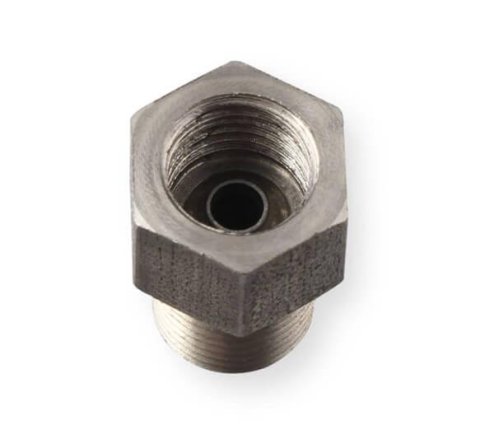 Earl's Performance Hardline Adapters 02032ERL Fitting, Adapter, Inverted Flare to NPT, Straight, Stainless Steel, Natural, 1/8 in. NPT, 3/8-24 in. Inverted Flare, Each thumbnail 2