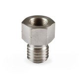 Earl's Performance LT Gen-V Oil Pressure Gauge Adapter Fittings LT0001ERL and Adapters, Fitting, Straight, 1/8 in. NPT Female NPT, M12 x 1.75 Male Metric, Stainless, Natural, Each thumbnail 1