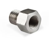 Earl's Performance LT Gen-V Oil Pressure Gauge Adapter Fittings LT0001ERL and Adapters, Fitting, Straight, 1/8 in. NPT Female NPT, M12 x 1.75 Male Metric, Stainless, Natural, Each thumbnail 2