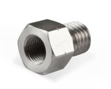 Earl's Performance LT Gen-V Oil Pressure Gauge Adapter Fittings LT0001ERL and Adapters, Fitting, Straight, 1/8 in. NPT Female NPT, M12 x 1.75 Male Metric, Stainless, Natural, Each thumbnail 3