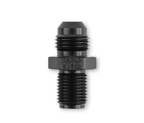Earl's Performance AN to Inverted Flare Adapter Fittings AT991946LERL Fitting, Adapter, Flare, Straight, Aluminum, Black Anodized, -6 AN, 1/2-20 in. Flare, Each